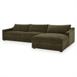 Moe's Home Collection Farrow Modular Sectional Fabric Green