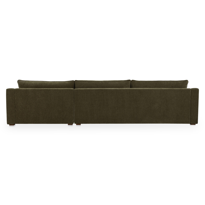 Moe's Home Collection Farrow Modular Sectional Fabric Green