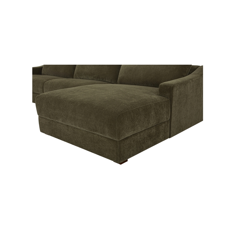 Moe's Home Collection Farrow Modular Sectional Fabric Green