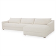 Moe's Home Collection Farrow Modular Sectional Fabric White