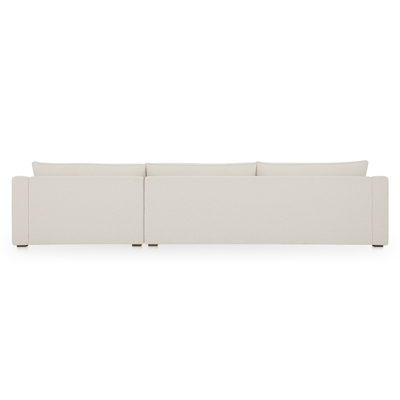 Moe's Home Collection Farrow Modular Sectional Fabric White