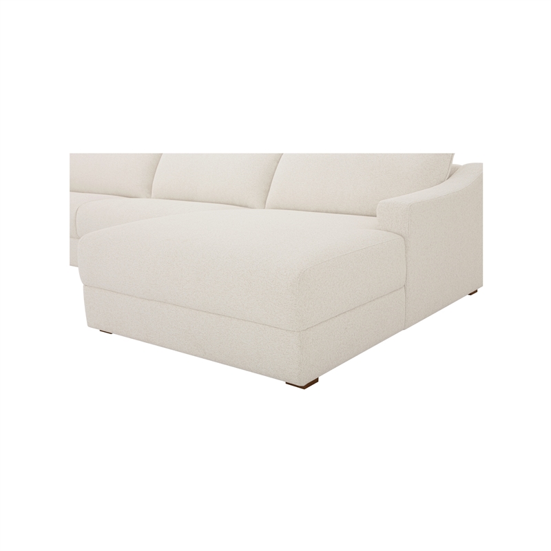 Moe's Home Collection Farrow Modular Sectional Fabric White