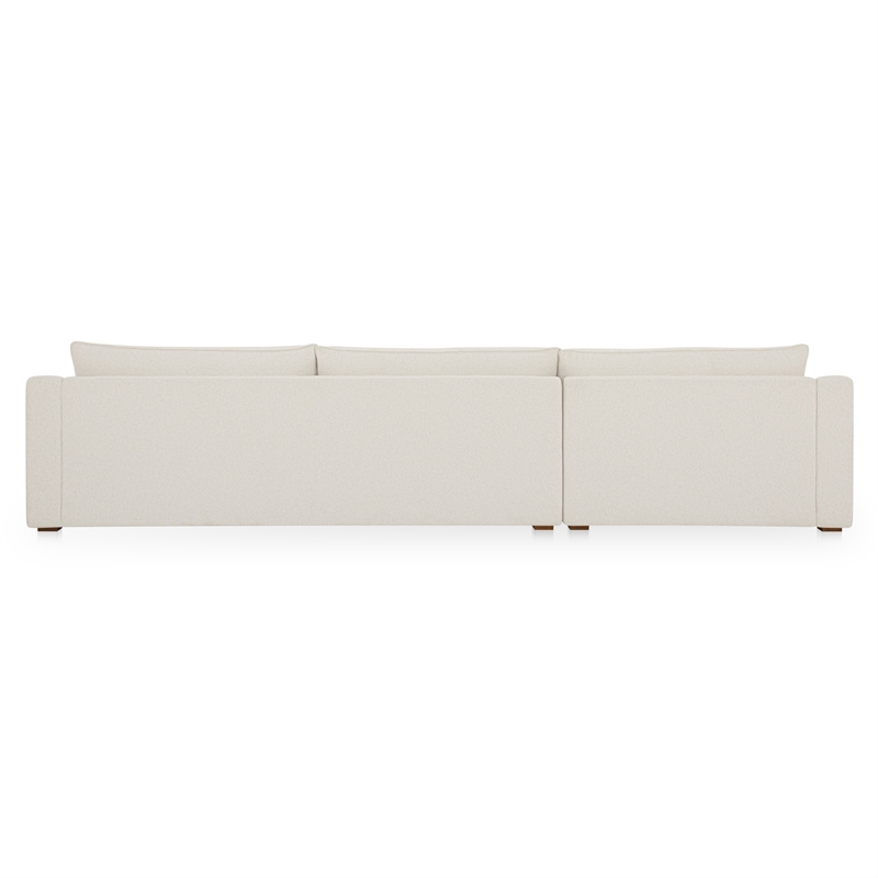 Moe's Home Collection Farrow Modular Sectional Fabric White