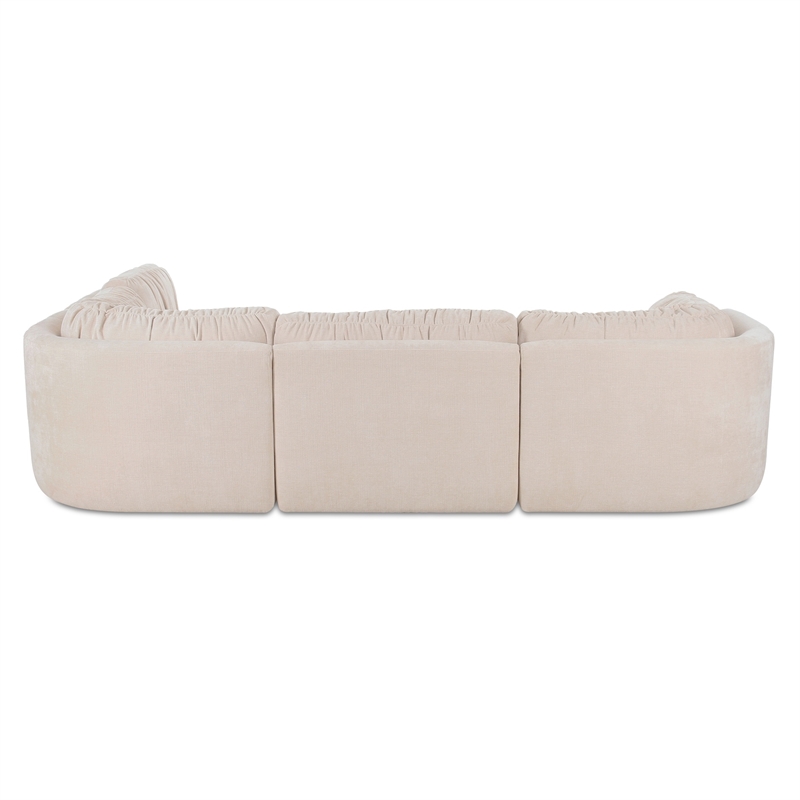 Moe's Home Collection Matina Modular Sectional Fabric Beige