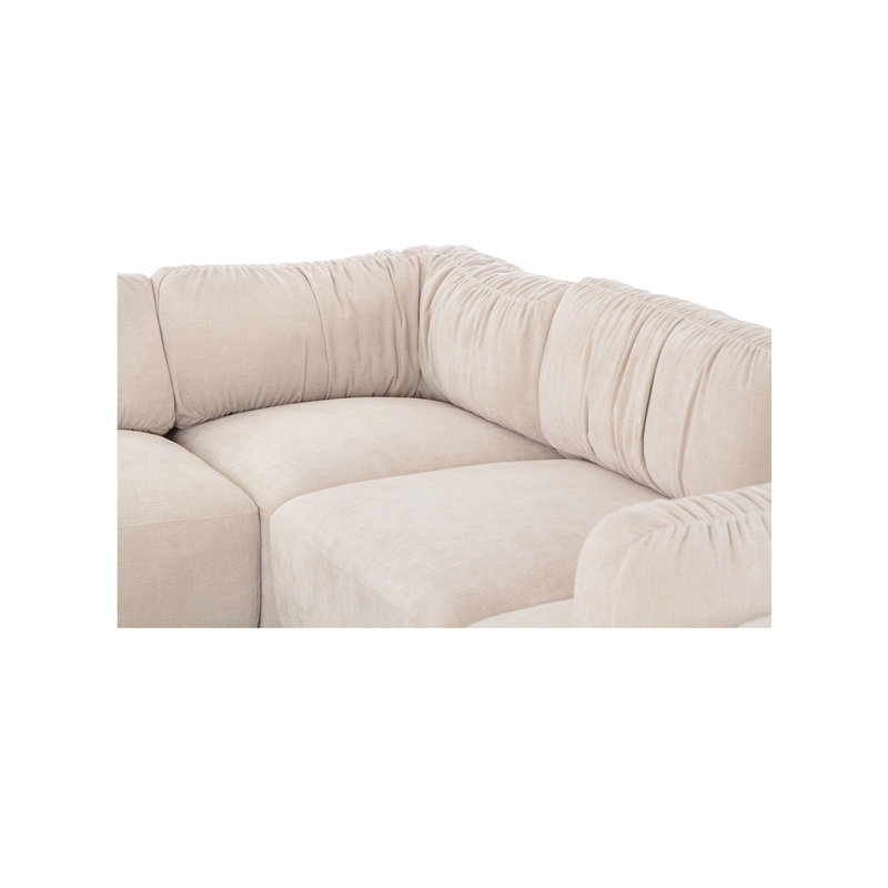 Moe's Home Collection Matina Modular Sectional Fabric Beige