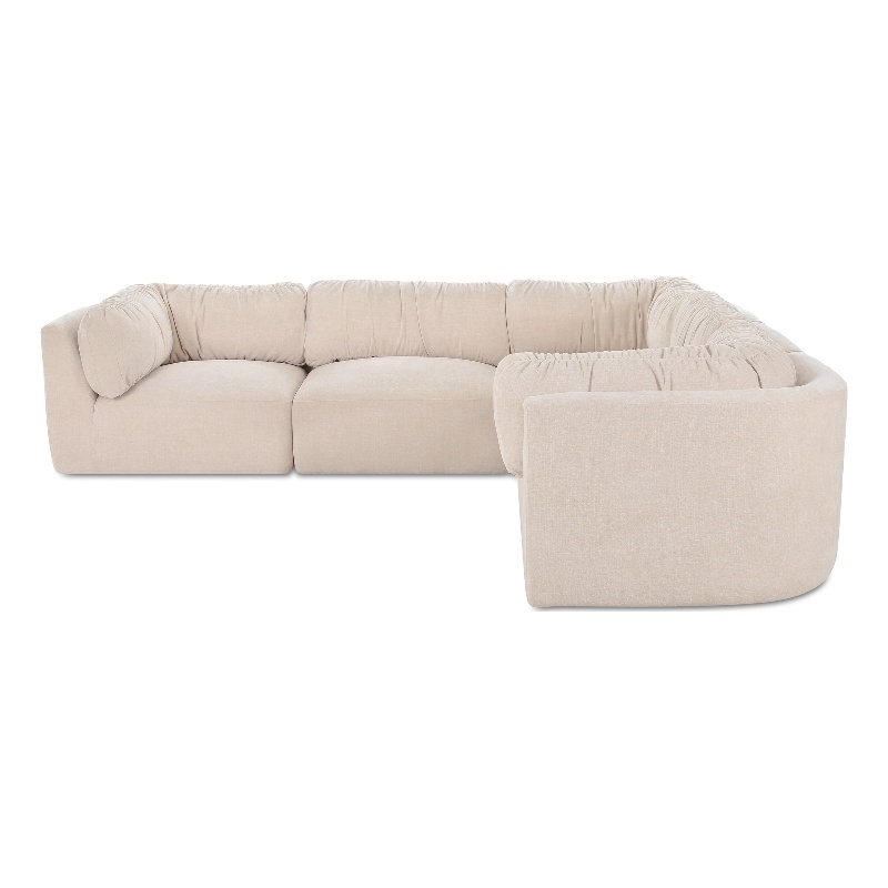 Moe's Home Collection Matina Modular Sectional Fabric Beige