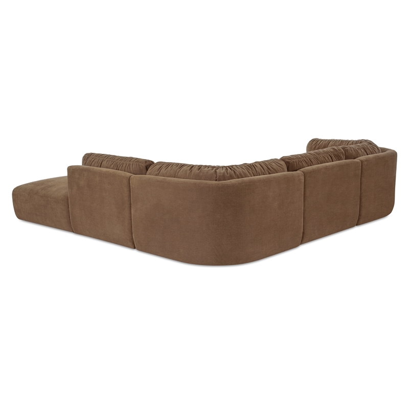 Moe's Home Collection Matina Modular Sectional Fabric Taupe