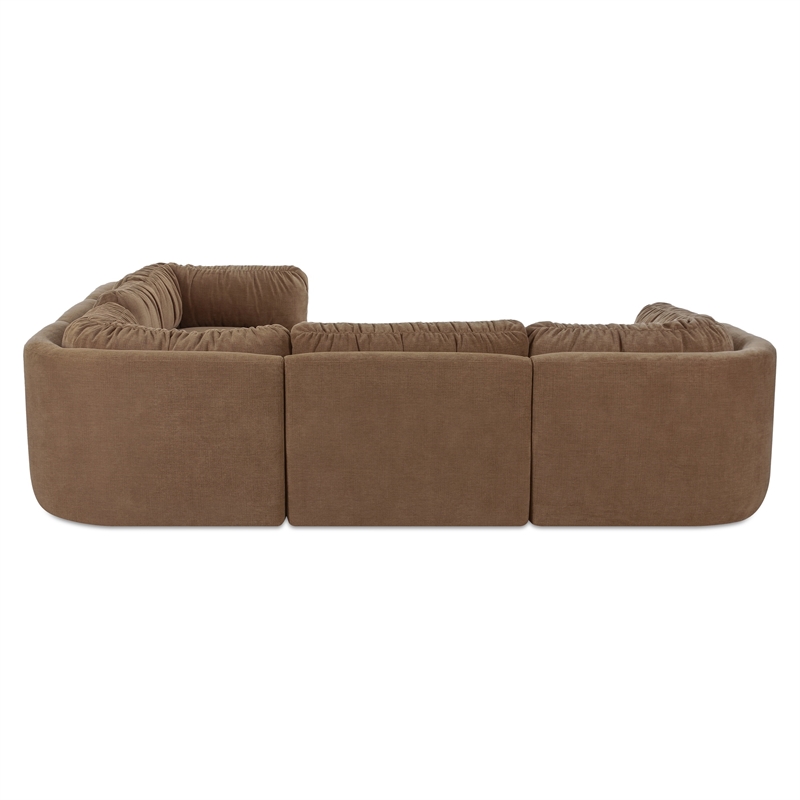 Moe's Home Collection Matina Modular Sectional Fabric Taupe