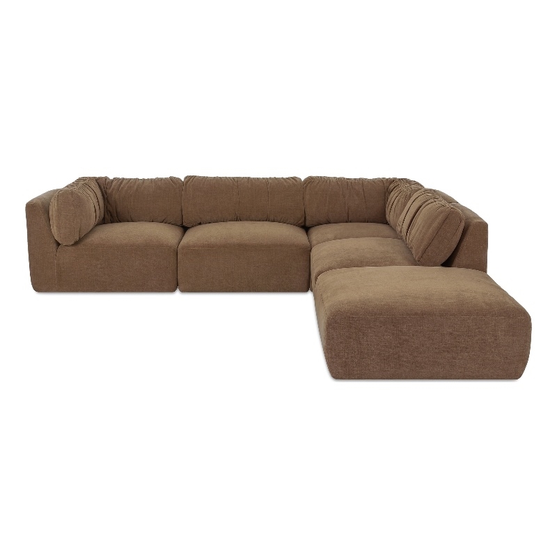 Moe's Home Collection Matina Modular Sectional Fabric Taupe