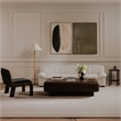 Moe's Home Collection Halston Sofa Fabric White