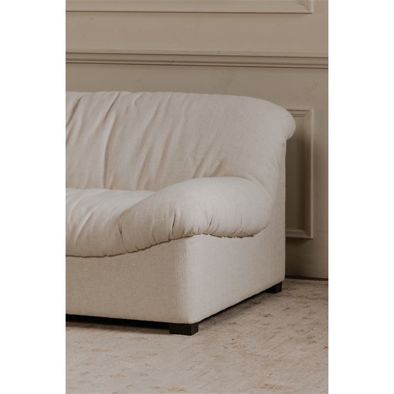 Moe's Home Collection Halston Sofa Fabric White