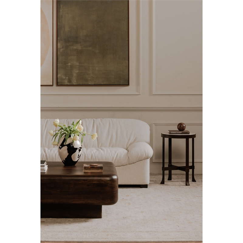 Moe's Home Collection Halston Sofa Fabric White