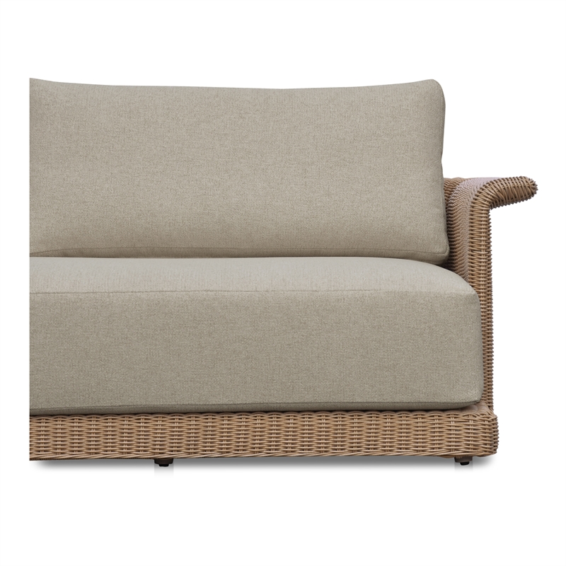 Moe's Home Collection Meredith Sofa Rattan Beige