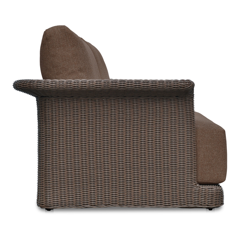 Moe's Home Collection Meredith Sofa Rattan Brown