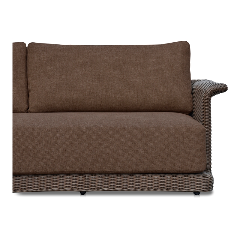 Moe's Home Collection Meredith Sofa Rattan Brown