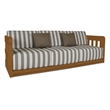 Moe's Home Collection Adelaide Sofa Wood Brown