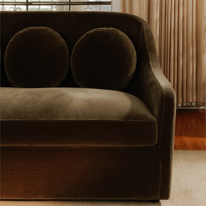 Moe's Home Collection Rialto Sofa Fabric Green