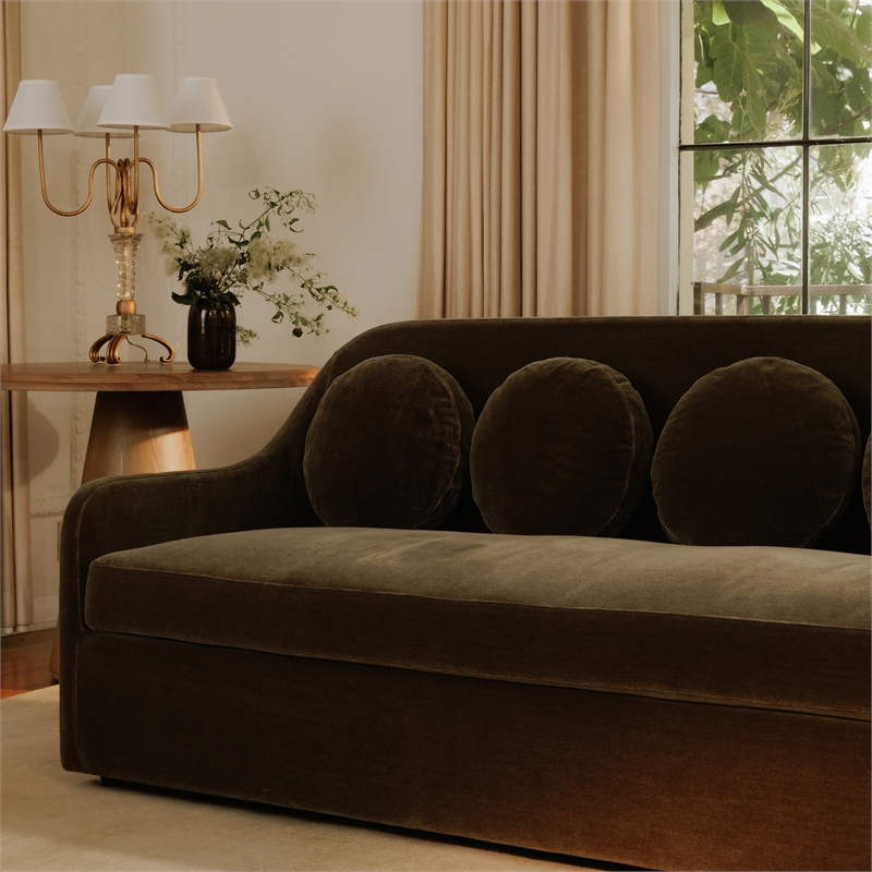 Moe's Home Collection Rialto Sofa Fabric Green