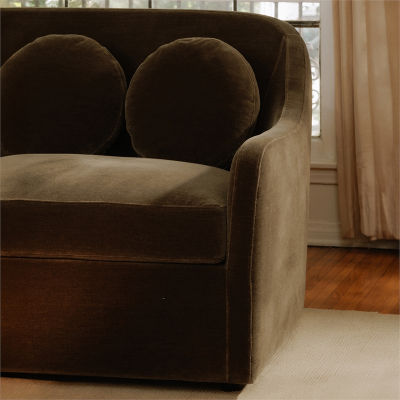 Moe's Home Collection Rialto Sofa Fabric Green