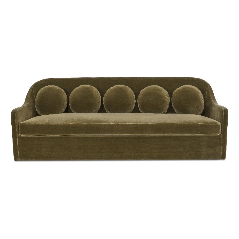 Moe's Home Collection Rialto Sofa Fabric Green