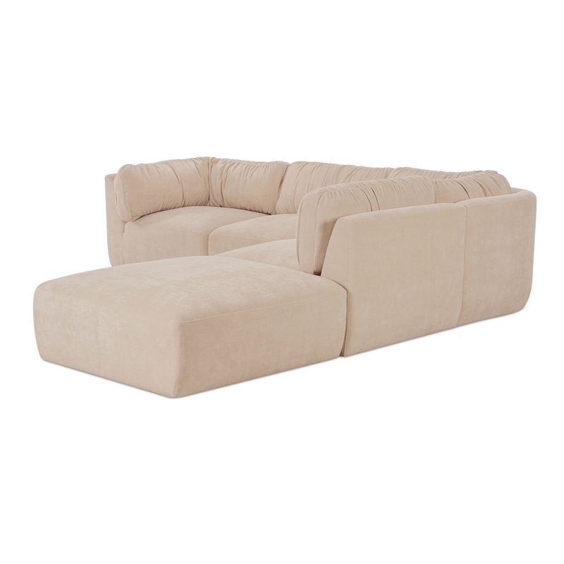Moe's Home Collection Matina Modular Sectional Fabric Beige