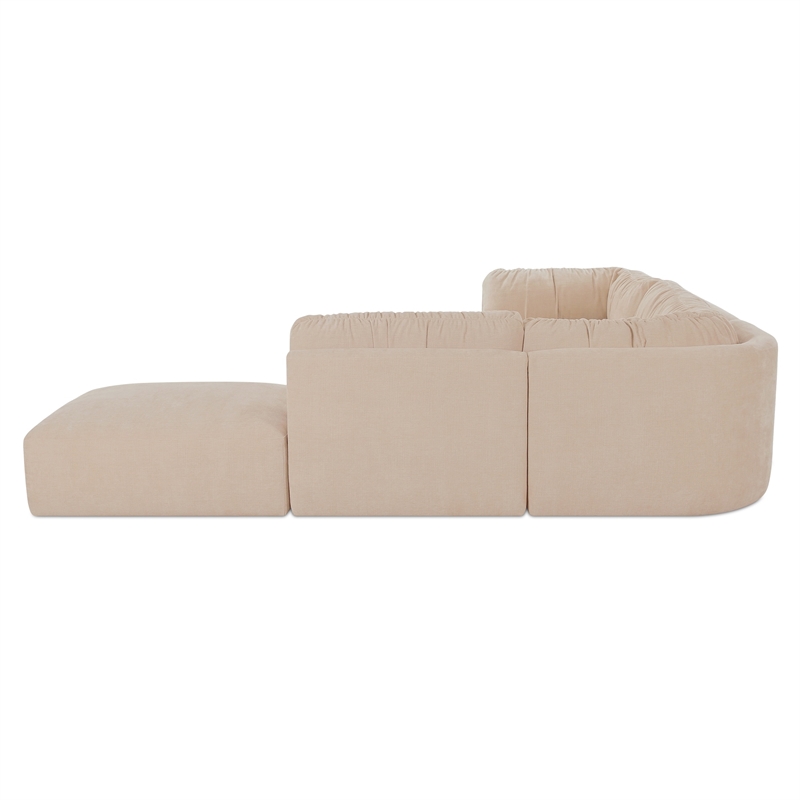 Moe's Home Collection Matina Modular Sectional Fabric Beige