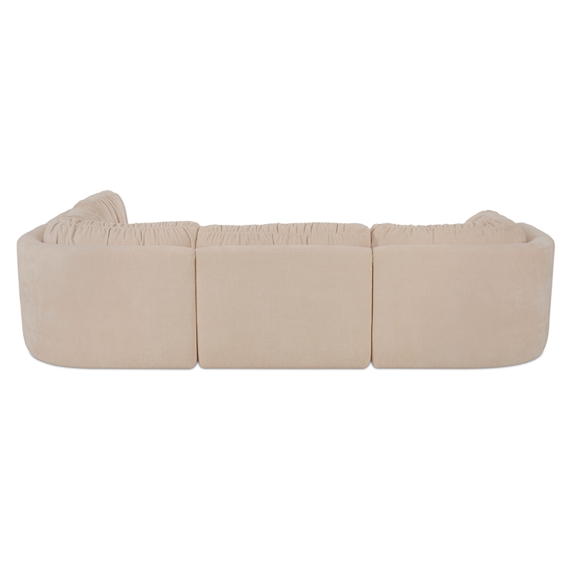 Moe's Home Collection Matina Modular Sectional Fabric Beige