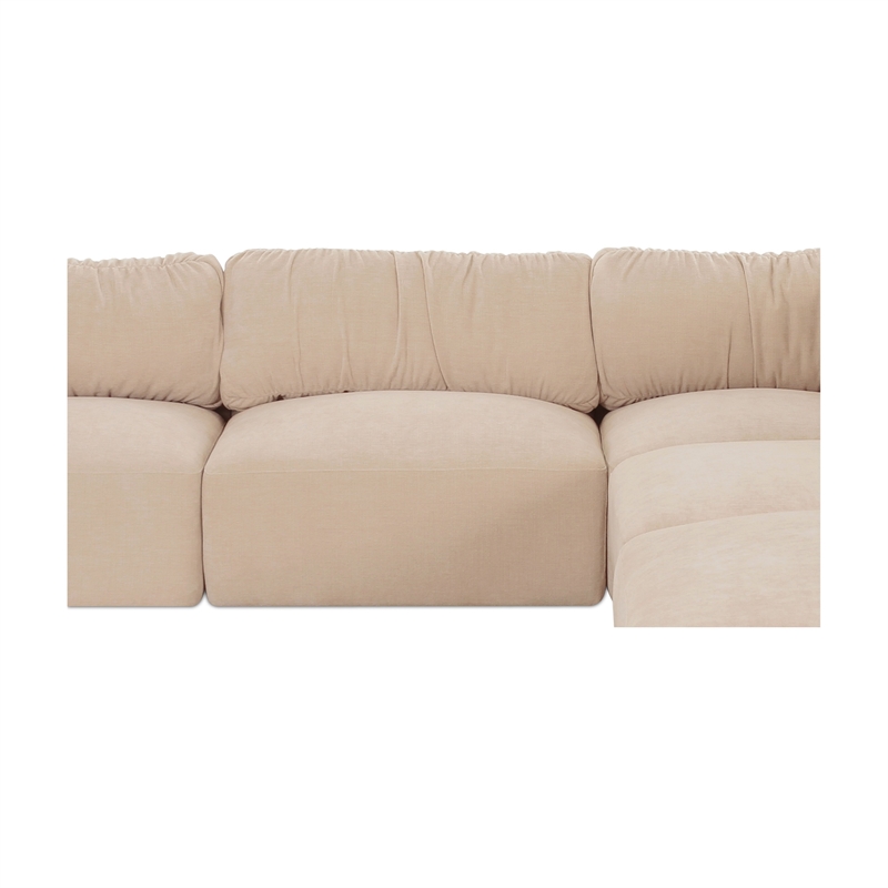 Moe's Home Collection Matina Modular Sectional Fabric Beige