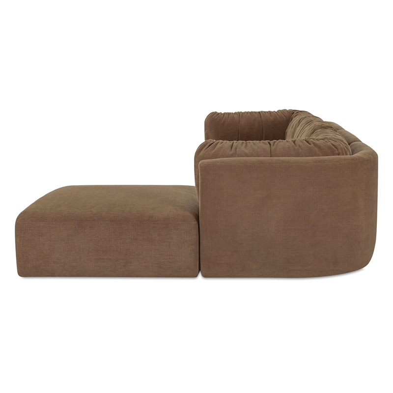Moe's Home Collection Matina Modular Sectional Fabric Taupe