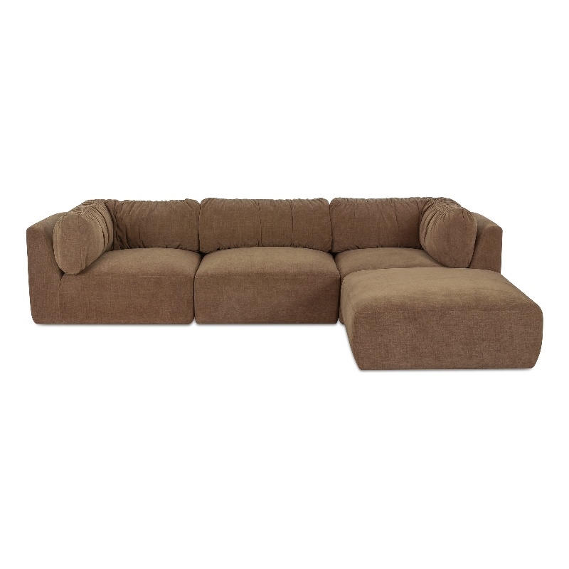 Moe's Home Collection Matina Modular Sectional Fabric Taupe