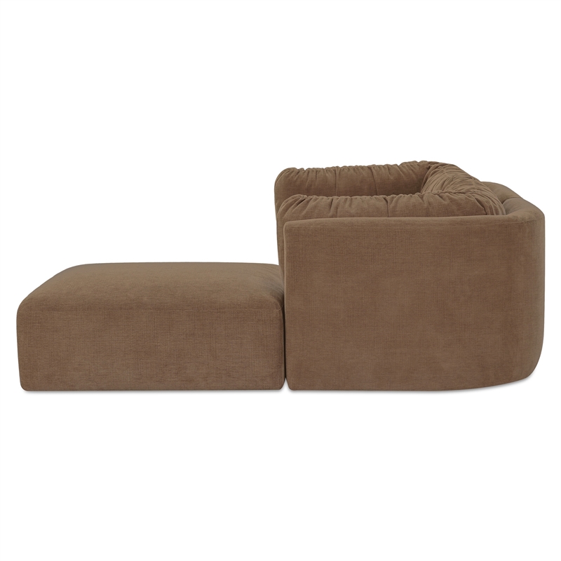 Moe's Home Collection Matina Modular Sectional Fabric Taupe