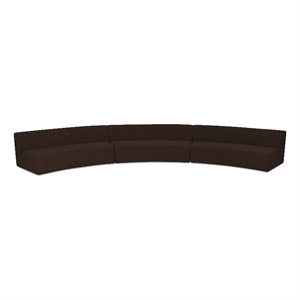 Moe's Home Collection Naomi Modular Sectional Fabric Brown