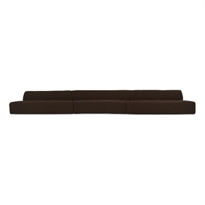 Moe's Home Collection Naomi Modular Sectional Fabric Brown