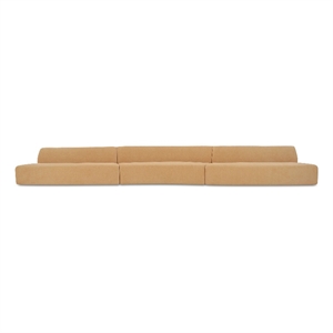 Moe's Home Collection Naomi Modular Sectional Fabric Yellow