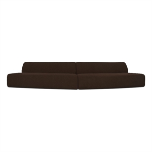Moe's Home Collection Naomi Modular Sectional Fabric Brown