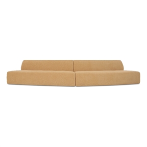 Moe's Home Collection Naomi Modular Sectional Fabric Yellow