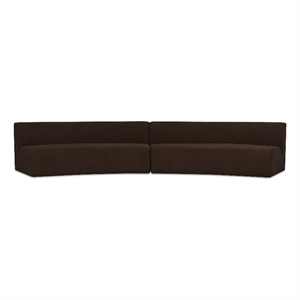 Moe's Home Collection Naomi Modular Sectional Fabric Brown