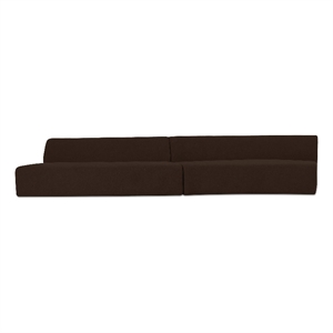 Moe's Home Collection Naomi Modular Sectional Fabric Brown