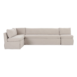 Moe's Home Collection Fable Modular Sectional Fabric Beige