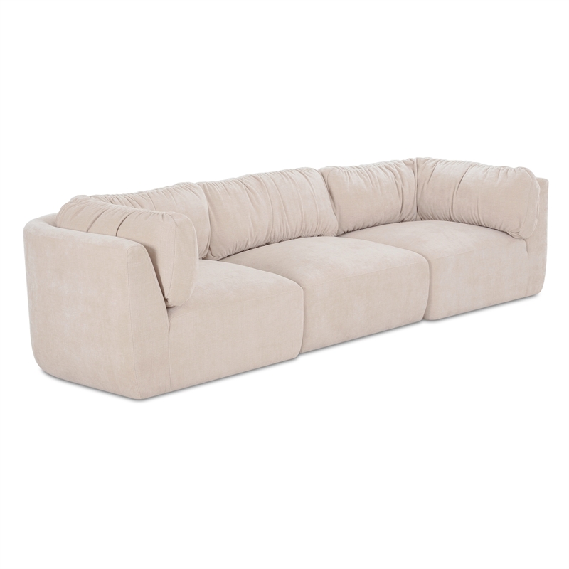 Moe's Home Collection Matina Modular Sofa Fabric Beige