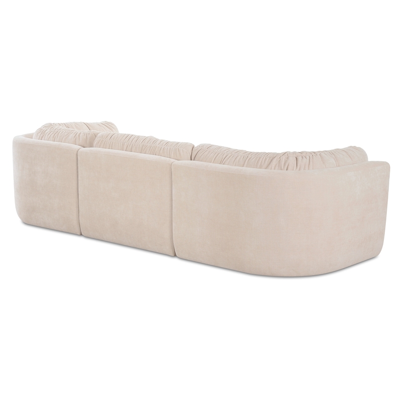 Moe's Home Collection Matina Modular Sofa Fabric Beige