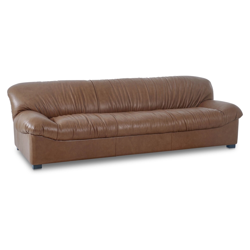 Moe's Home Collection Halston Sofa Leather Brown