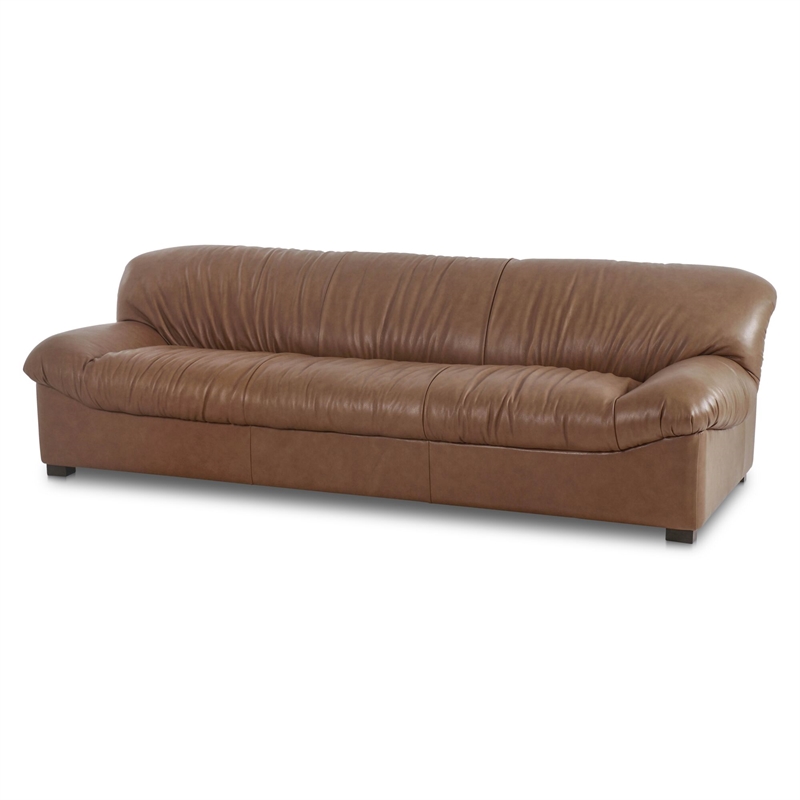 Moe's Home Collection Halston Sofa Leather Brown