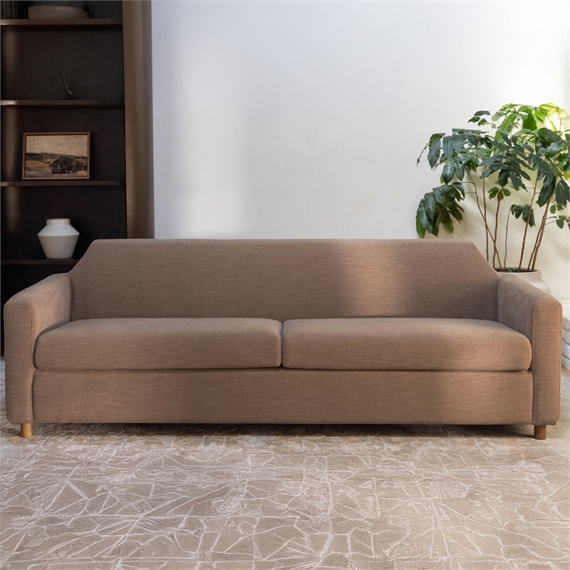 Moe's Home Collection Finch Sofa Fabric Brown