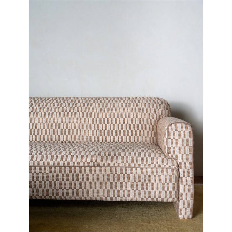 Moe's Home Collection Leo Sofa Fabric Taupe