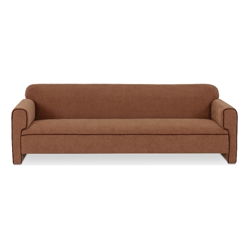Moe's Home Collection Leo Sofa Fabric Brown