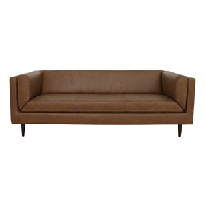 Moe's Home Collection Woods Sofa Leather Brown