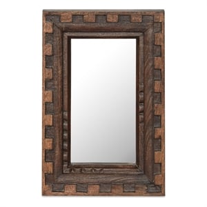 Moe's Home Collection Holland Mirror Wood Brown