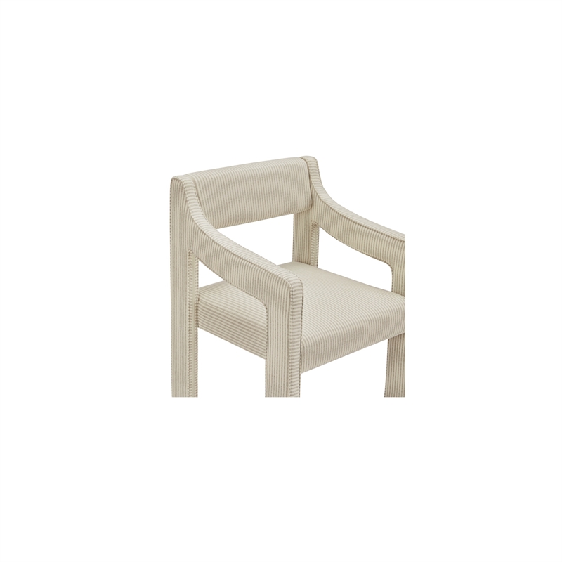 Moe's Home Collection Elise Dining Chair Fabric Gray
