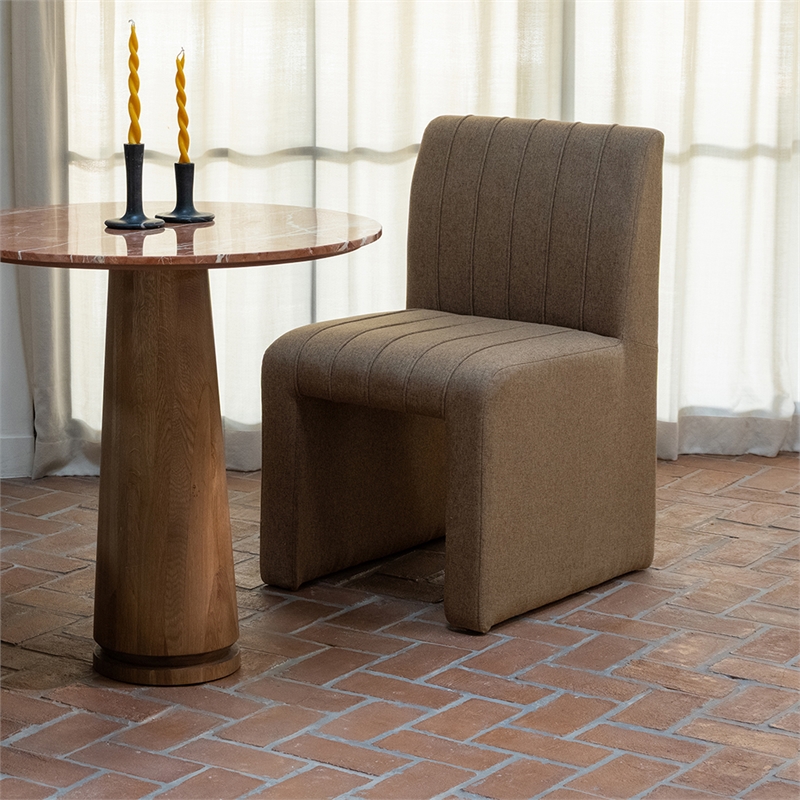 Moe's Home Collection Sally Dining Chair Fabric Brown